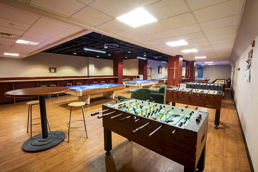 Photo of Scotland Yard Game Room with view of foosball tables